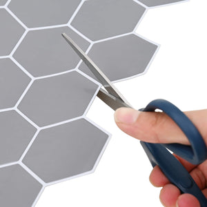Εξάγωνο Πλακάκι 50 pcs Γκρι 30 x 30 cm Πολυουρεθάνη και PET - Pakobazaar