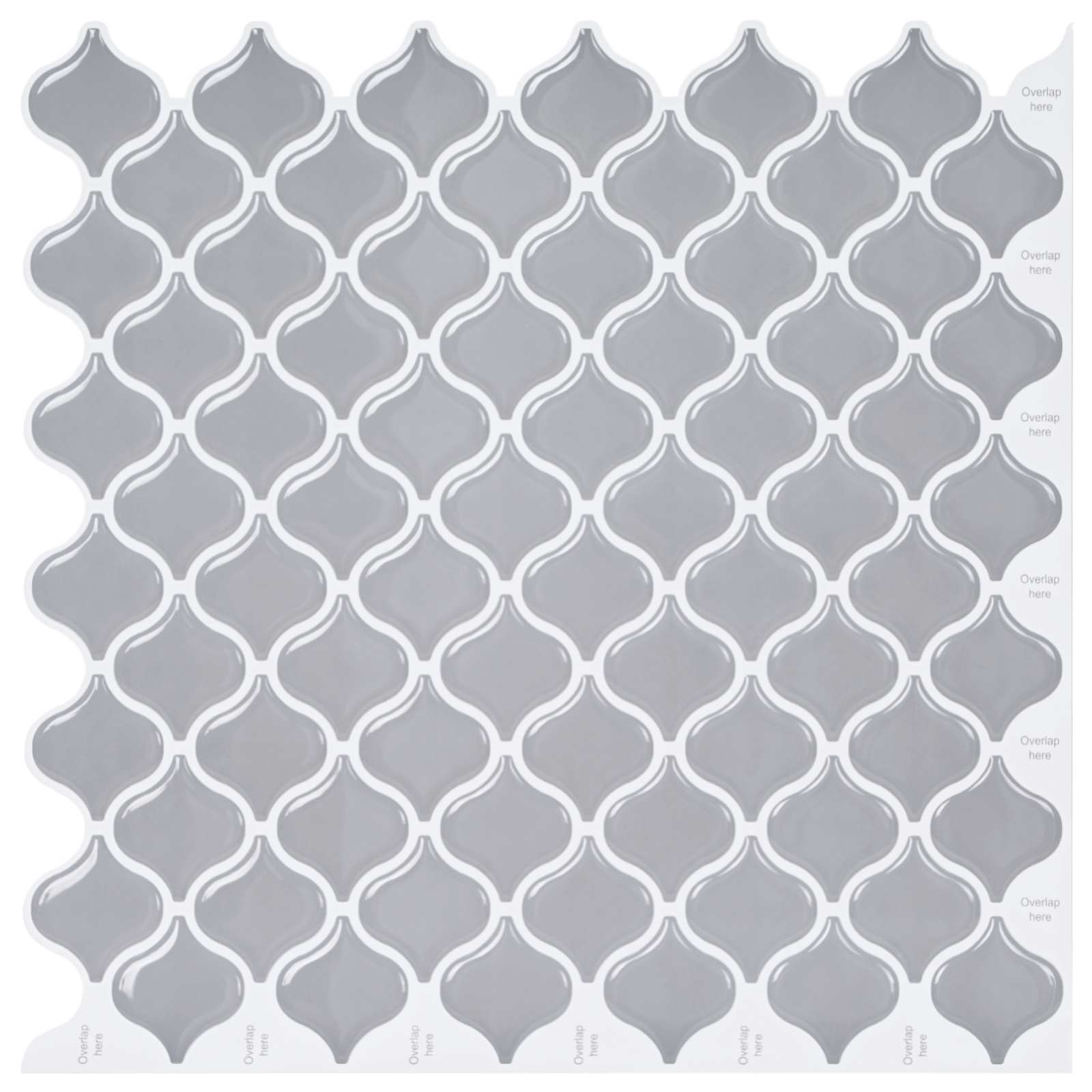 Tile Λαμπτήρα 10 pcs Γκρι 27 x 27 εκ. Πολυουρεθάνη και PET - Pakobazaar