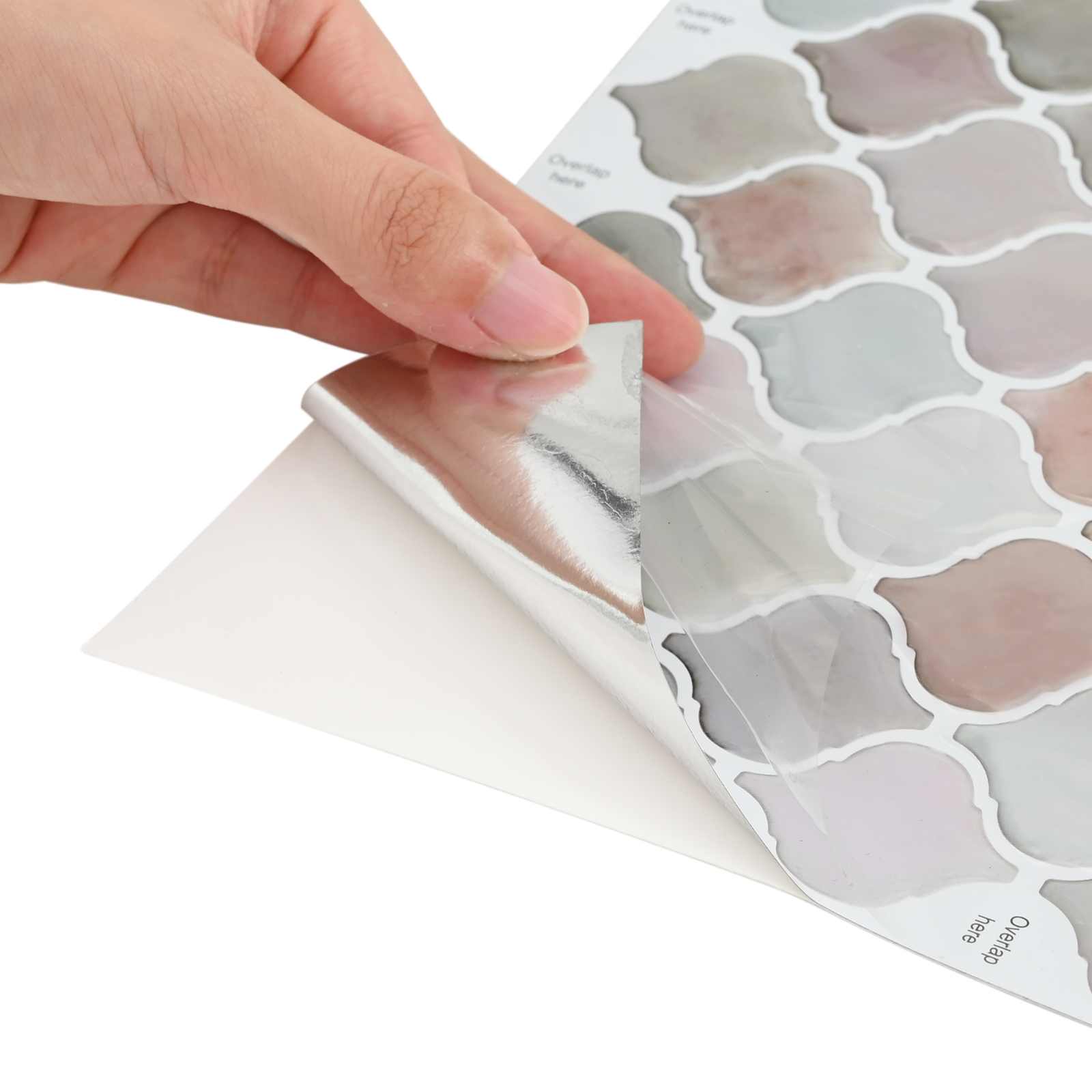 Tile Λαμπτήρα 10 pcs Μπεζ 27 x 27 εκ. Πολυουρεθάνη και PET - Pakobazaar