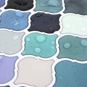 Tile Λαμπτήρα 10 pcs Μπλε Πράσινο 27 x 27 εκ. - Pakobazaar