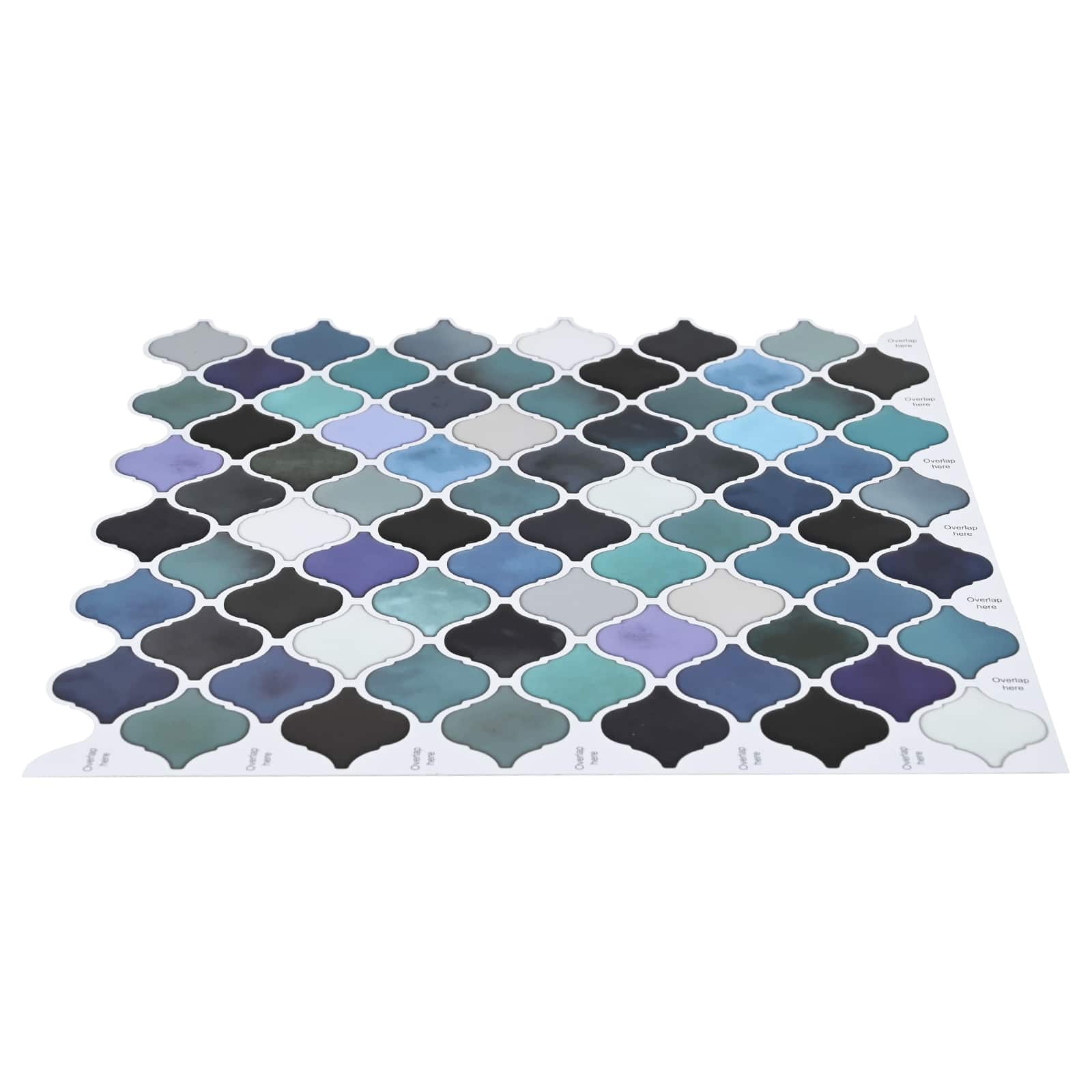 Tile Λαμπτήρα 10 pcs Μπλε Πράσινο 27 x 27 εκ. - Pakobazaar