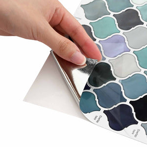 Tile Λαμπτήρα 20 pcs Μπλε Πράσινο 27 x 27 εκ. - Pakobazaar