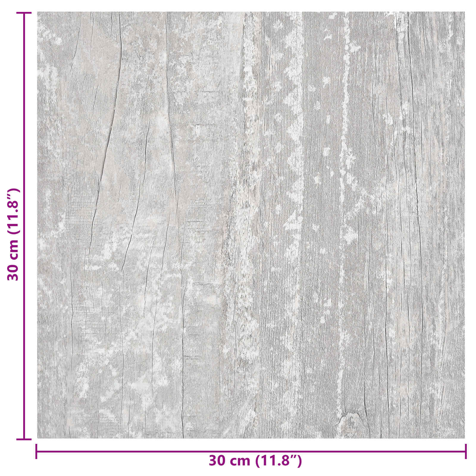 Αυτοκόλλητα Πλάκες Δαπέδου 30,5 x 30,5 εκ 20 pcs PVC Γκρι - Pakobazaar