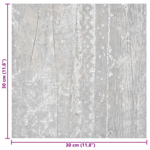 Αυτοκόλλητα Πλάκες Δαπέδου 30,5 x 30,5 εκ 20 pcs PVC Γκρι - Pakobazaar