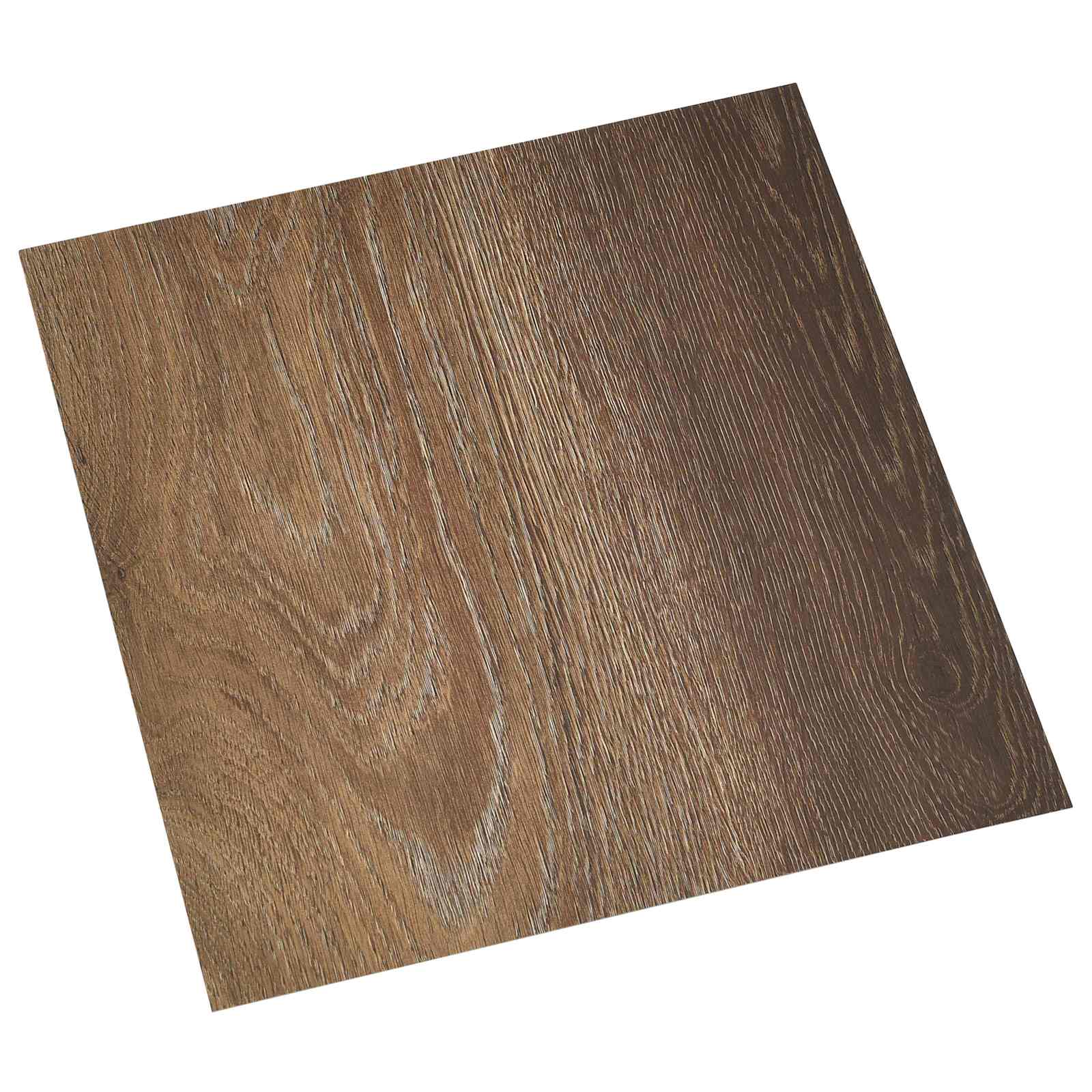 Αυτοκόλλητα Πλάκες Δαπέδου 30,5 x 30,5 εκ 20 pcs PVC Καφέ - Pakobazaar