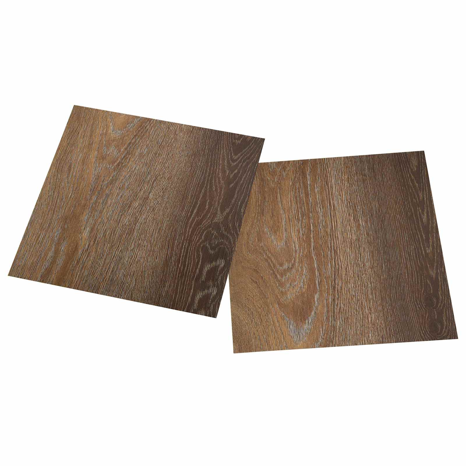 Αυτοκόλλητα Πλάκες Δαπέδου 30,5 x 30,5 εκ 20 pcs PVC Καφέ - Pakobazaar
