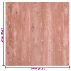 Αυτοκόλλητα Πλάκες Δαπέδου 30,5 x 30,5 εκ 20 pcs PVC Κόκκινο - Pakobazaar