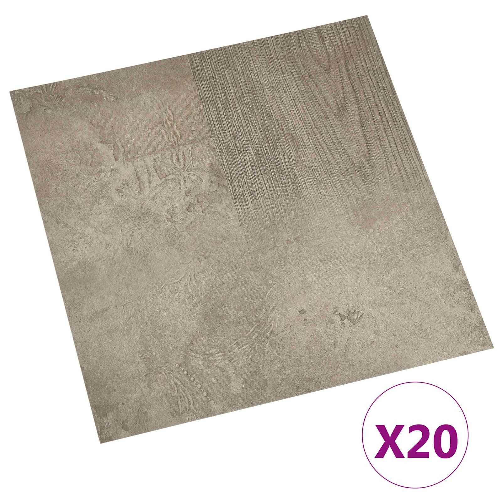 Αυτοκόλλητα Πλάκες Δαπέδου 30,5 x 30,5 εκ 20 pcs PVC - Pakobazaar