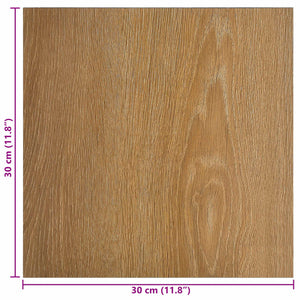 Αυτοκόλλητα Πλάκες Δαπέδου 30,5 x 30,5 εκ 20 pcs PVC ξύλο - Pakobazaar