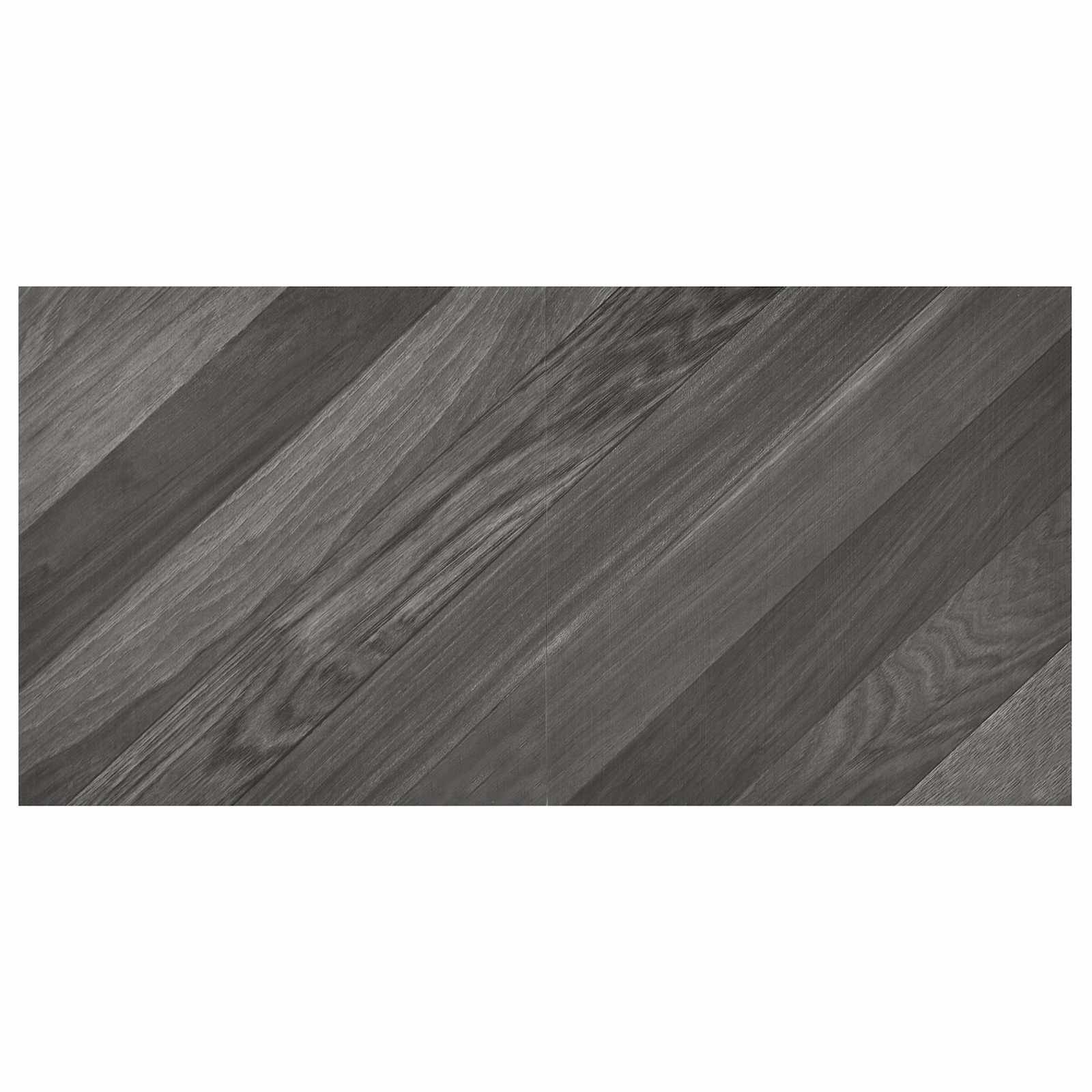 Αυτοκόλλητα Πλάκες Δαπέδου 30,5 x 30,5 εκ 20 pcs PVC Ριγέ Γκρι - Pakobazaar