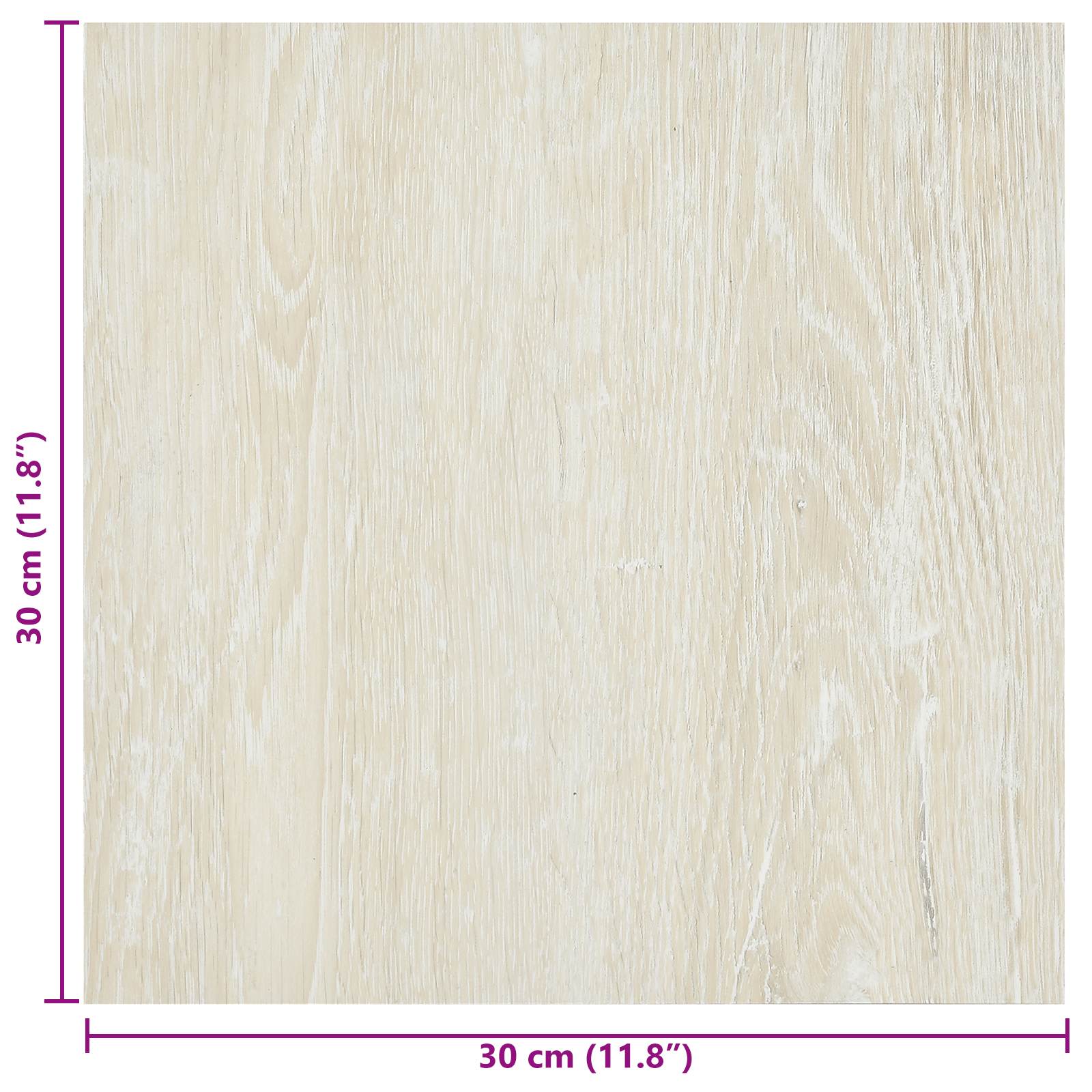 Αυτοκόλλητα Πλάκες Δαπέδου 30,5 x 30,5 εκ 20 pcs PVC Κρεμ - Pakobazaar