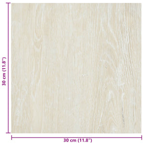 Αυτοκόλλητα Πλάκες Δαπέδου 30,5 x 30,5 εκ 20 pcs PVC Κρεμ - Pakobazaar