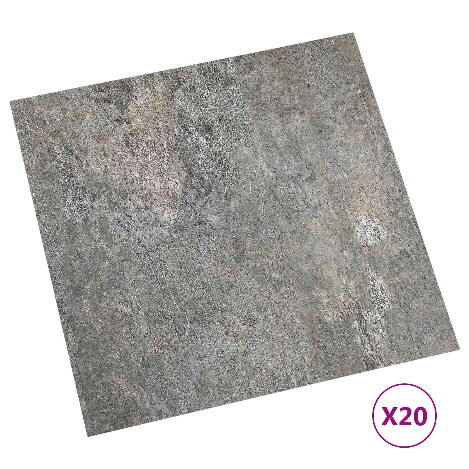 Αυτοκόλλητα Πλάκες Δαπέδου 30,5 x 30,5 εκ 20 pcs PVC Πέτρες - Pakobazaar