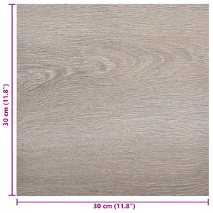 Αυτοκόλλητα Πλάκες Δαπέδου 30,5 x 30,5 εκ 20 pcs PVC Taupe - Pakobazaar