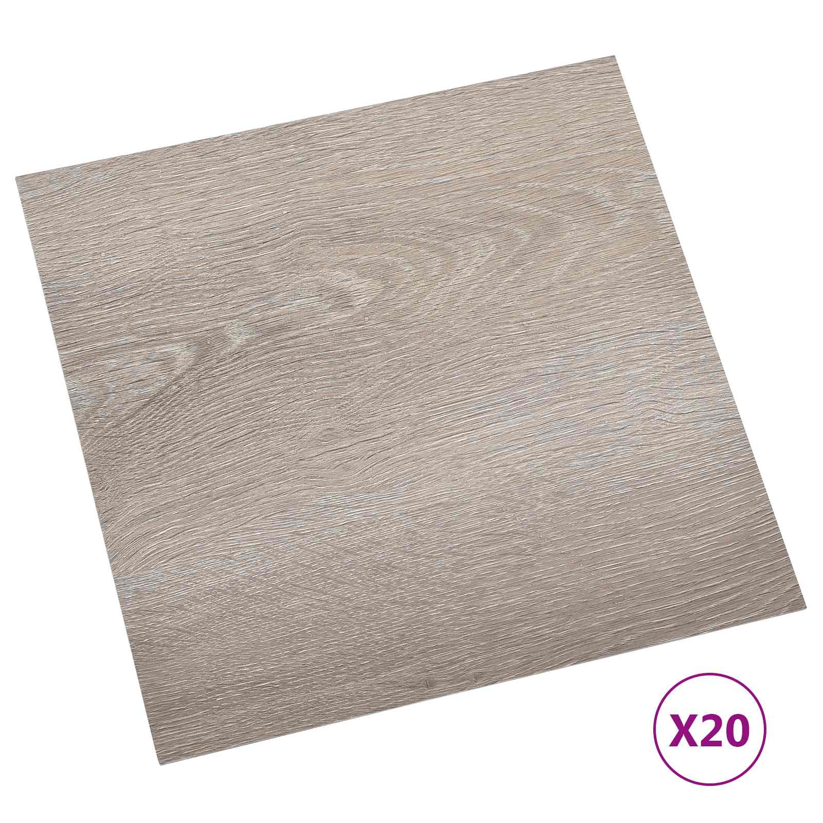 Αυτοκόλλητα Πλάκες Δαπέδου 30,5 x 30,5 εκ 20 pcs PVC Taupe - Pakobazaar