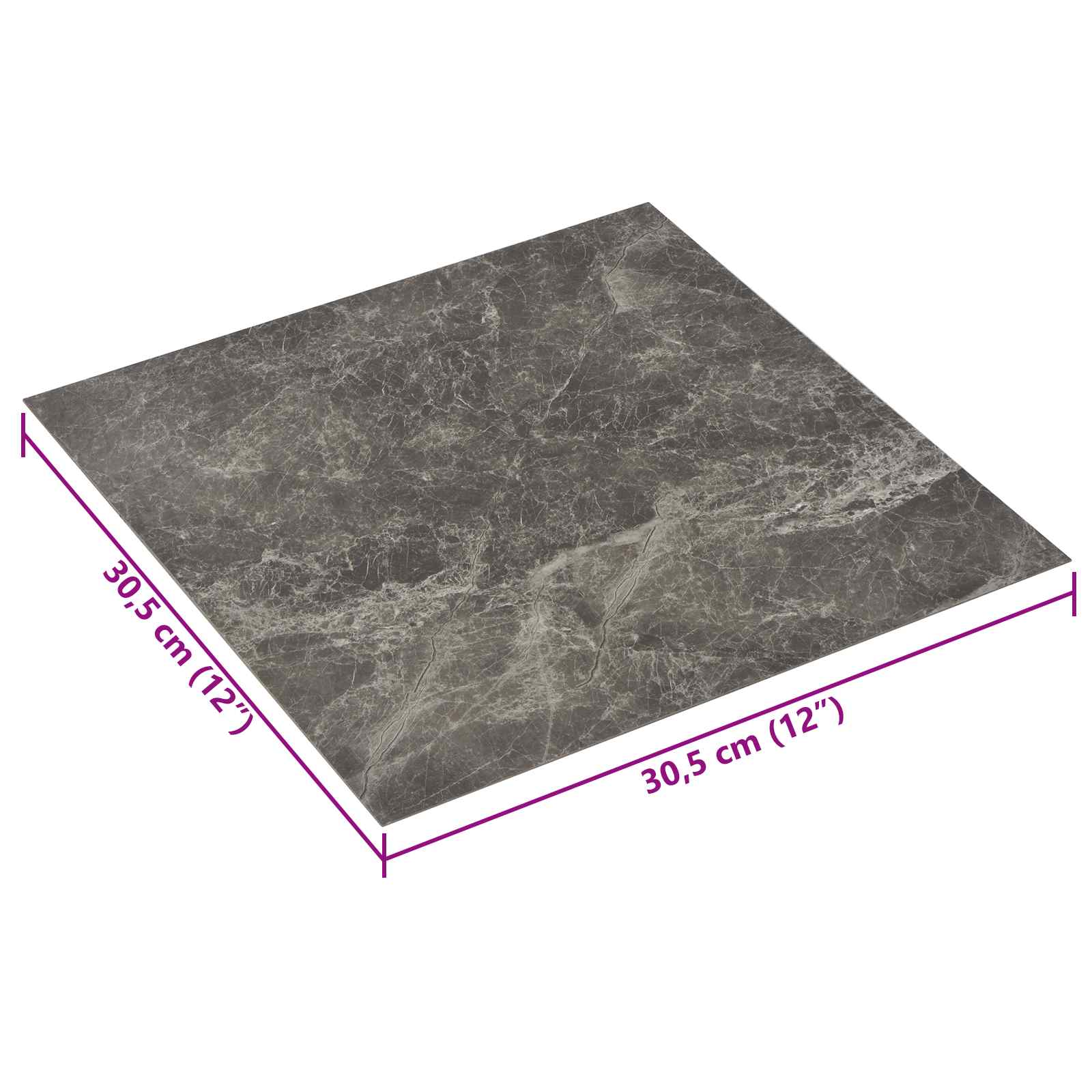 Αυτοκόλλητα Πλάκες Δαπέδου 30,5 x 30,5 εκ 20 pcs PVC Πολύχρωμο - Pakobazaar