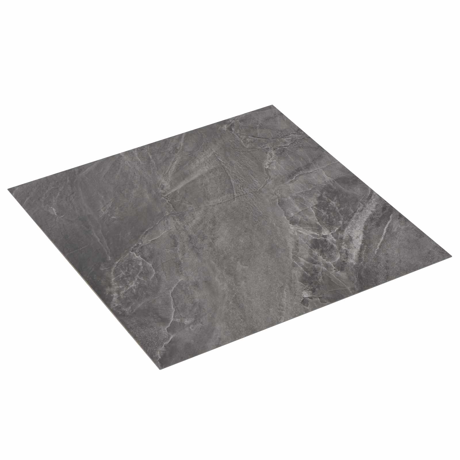 Αυτοκόλλητα Πλάκες Δαπέδου 30,5 x 30,5 εκ 20 pcs PVC Μαύρο - Pakobazaar