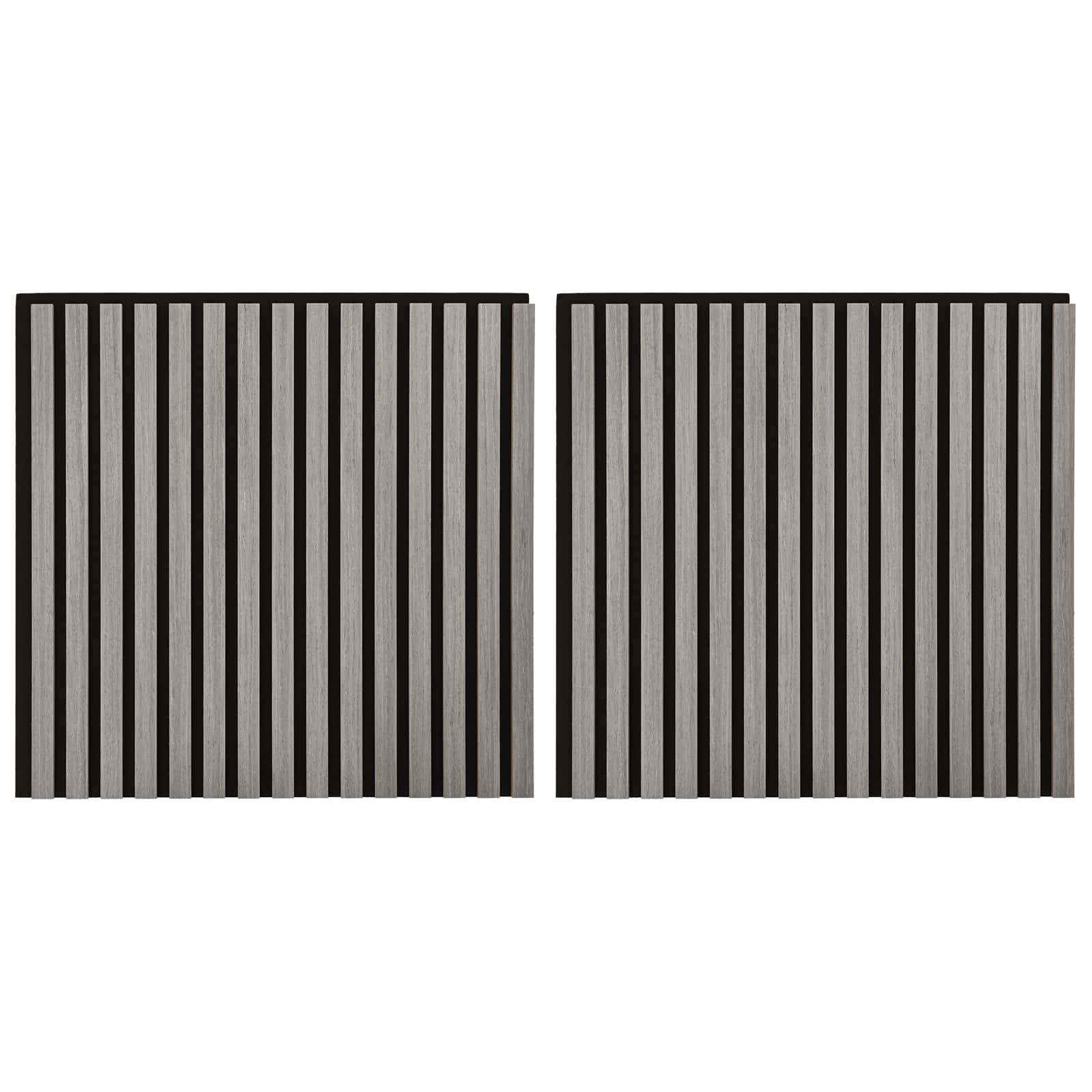 Πάνελ τοίχου 2 pcs Γκρι 60,5 x 60 εκ. - Pakobazaar