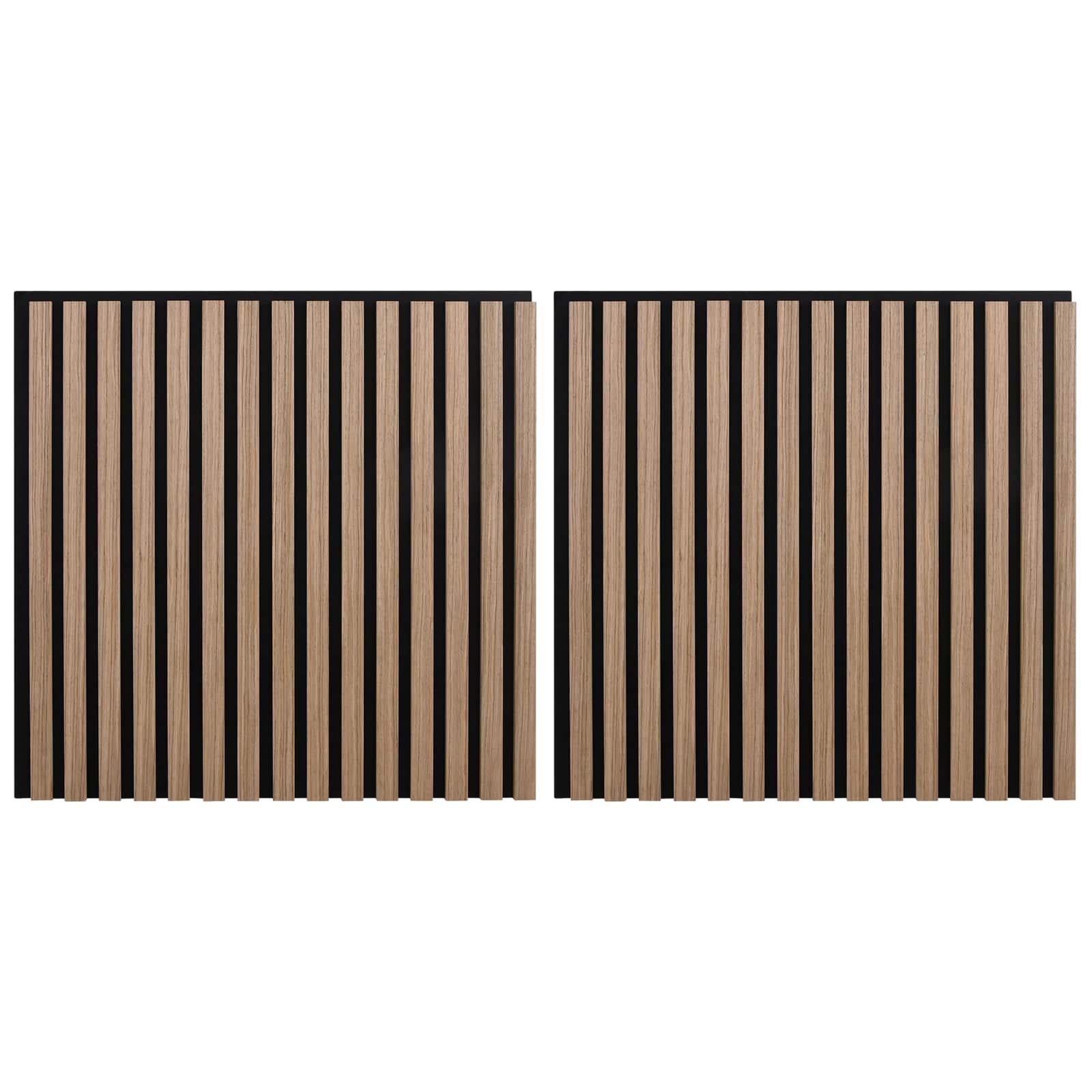 Πάνελ τοίχου 2 pcs Καφέ 60,5 x 60 εκ. - Pakobazaar