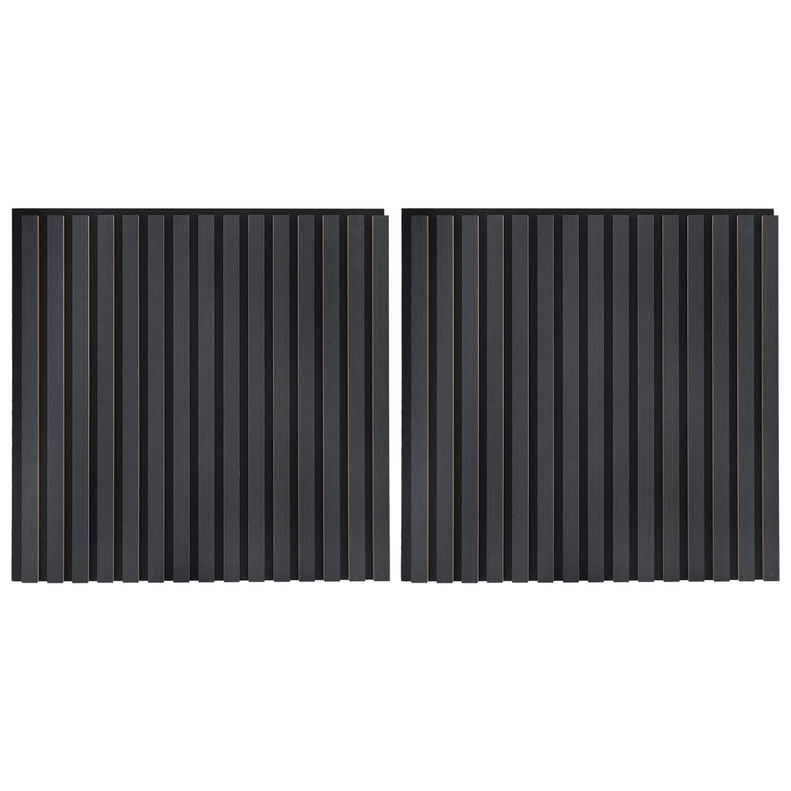 Πάνελ τοίχου 2 pcs Ανθρακί 60,5 x 60 εκ. - Pakobazaar