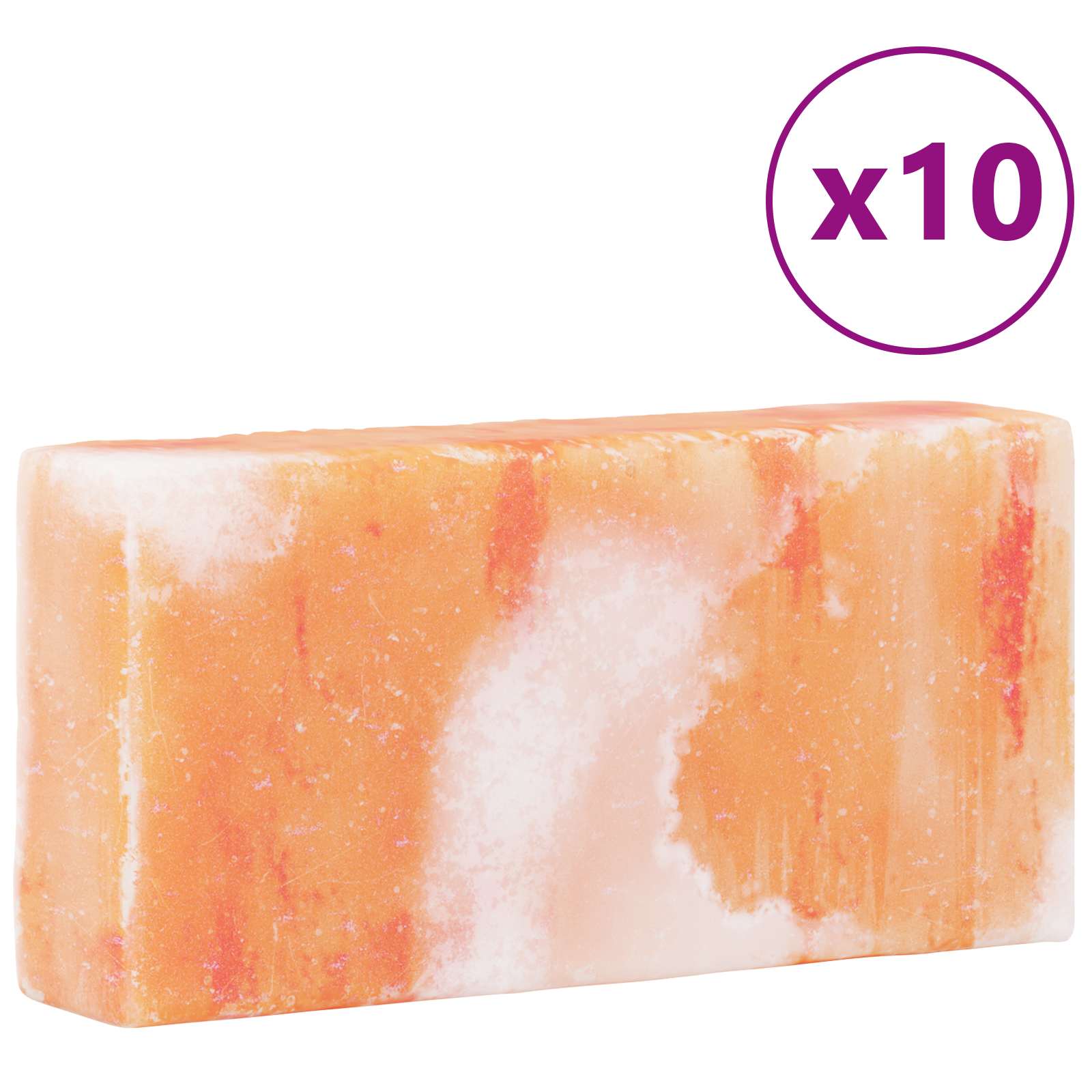 Πέτρες Αλατιού 10 pcs Ροζ 20 x 10 x 5 εκ Αλάτι Πέτρας - Pakobazaar