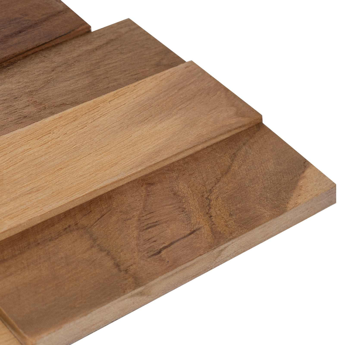 Πάνελ τοίχου 10 τμχ. Φυσικό 56 x 18 x 2 cm Στερεό Ξύλο Τίκ