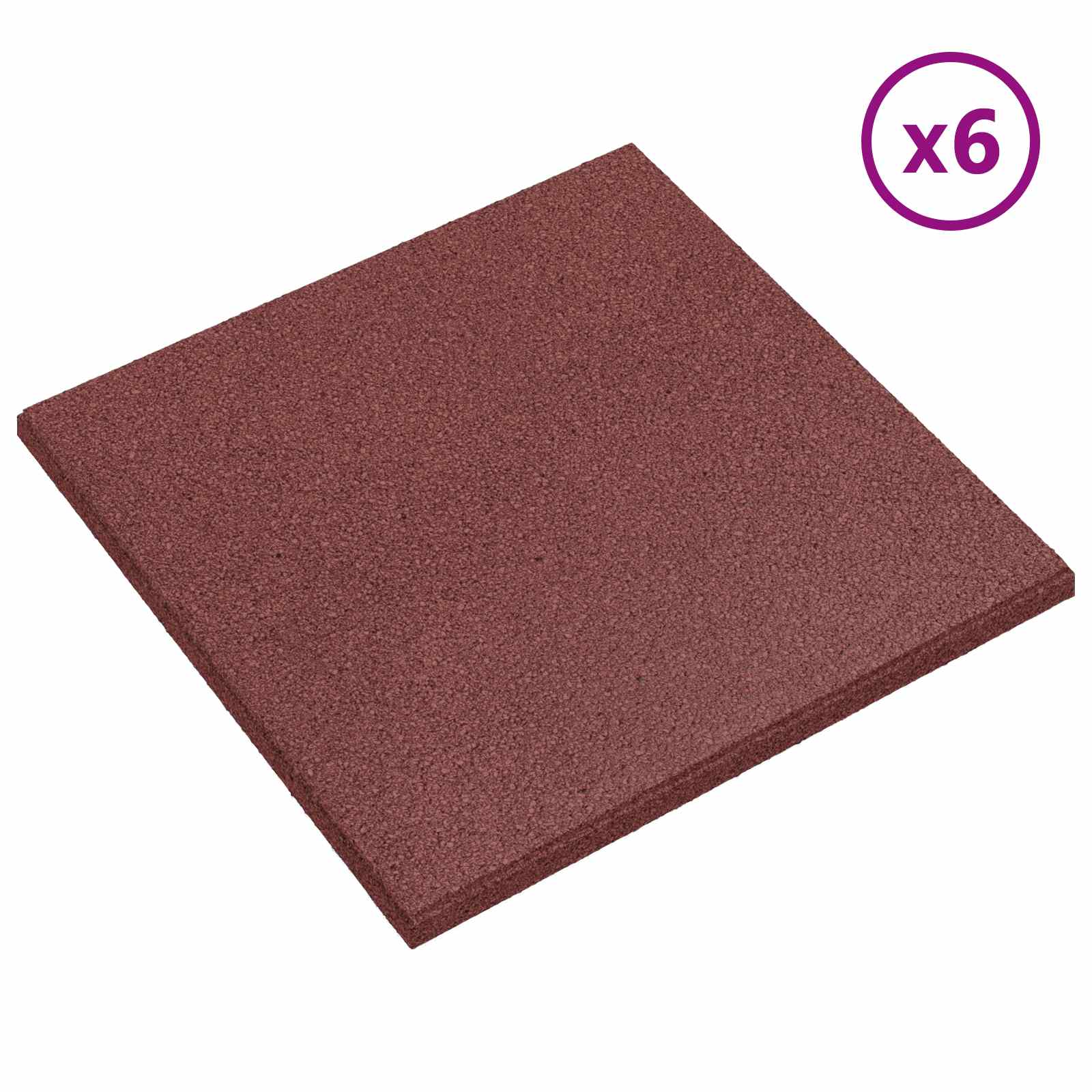 Πλακάκια Προστασίας από Πτώσεις 6 pcs Κόκκινο 50 x 50 cm - Pakobazaar