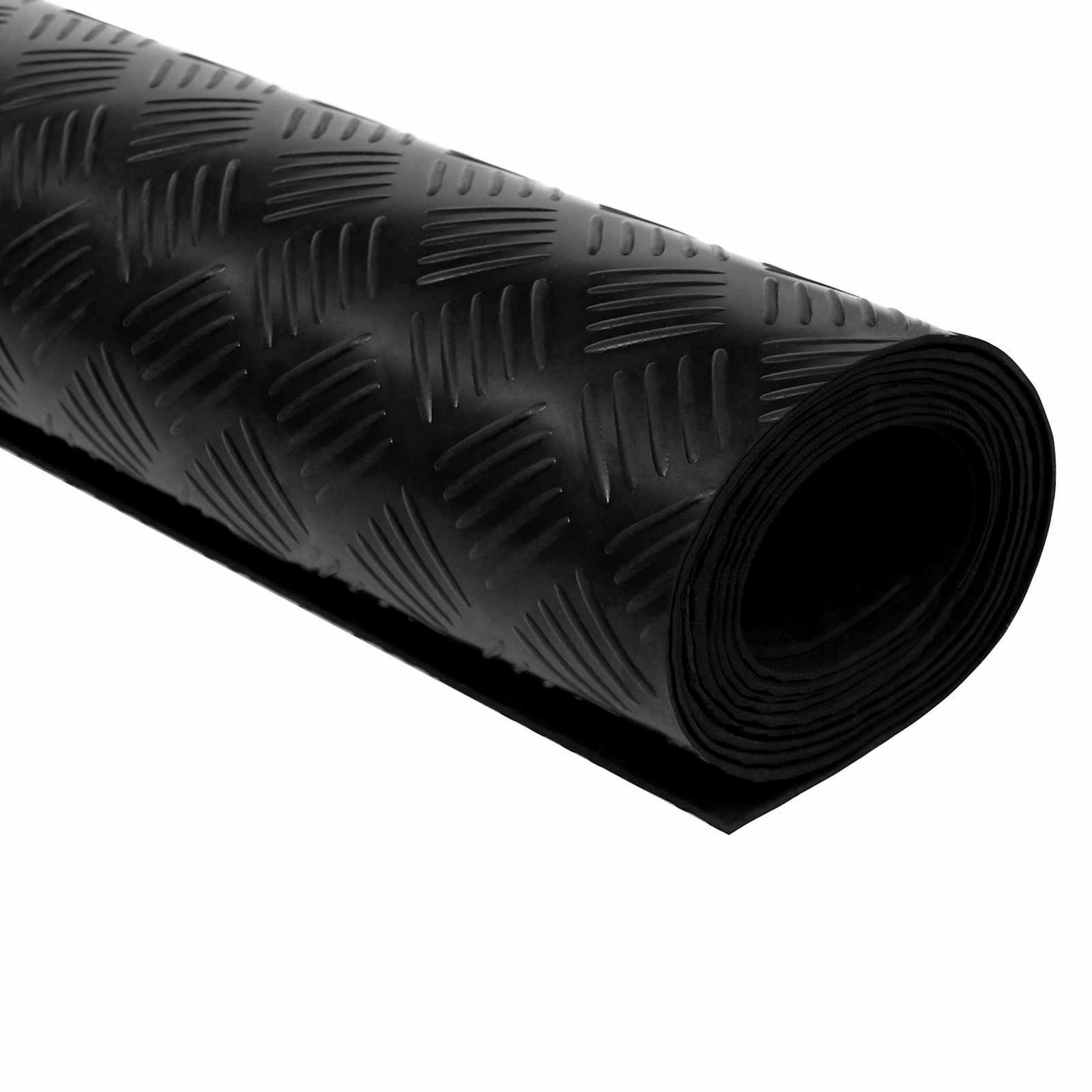 Μάτ δαπέδου Μαύρο 1,5 x 4 m Λάστιχο - Pakobazaar