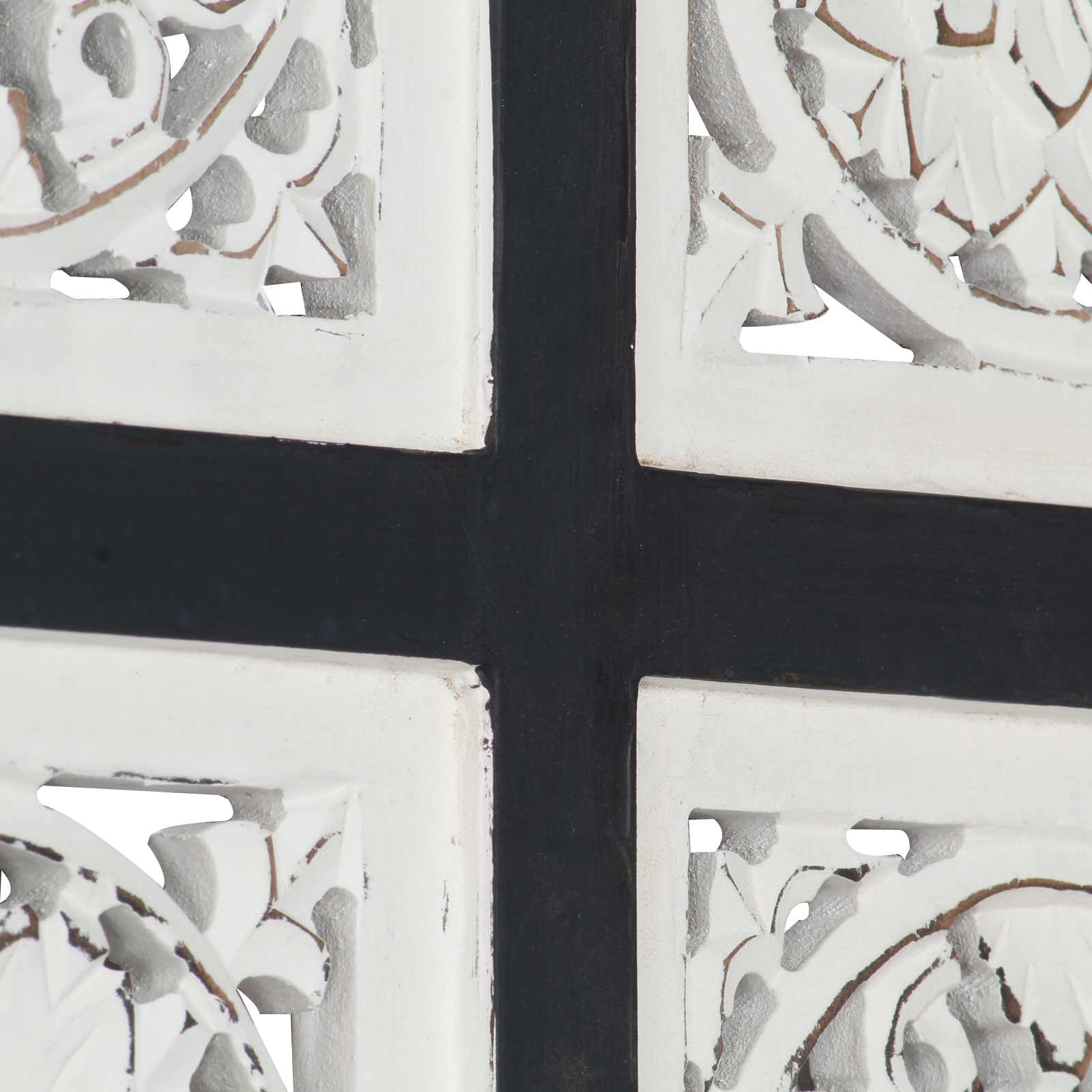 Διακόσμηση Τέχνης Μαύρο και Λευκό 40 x 40 x 1,5 cm - Pakobazaar