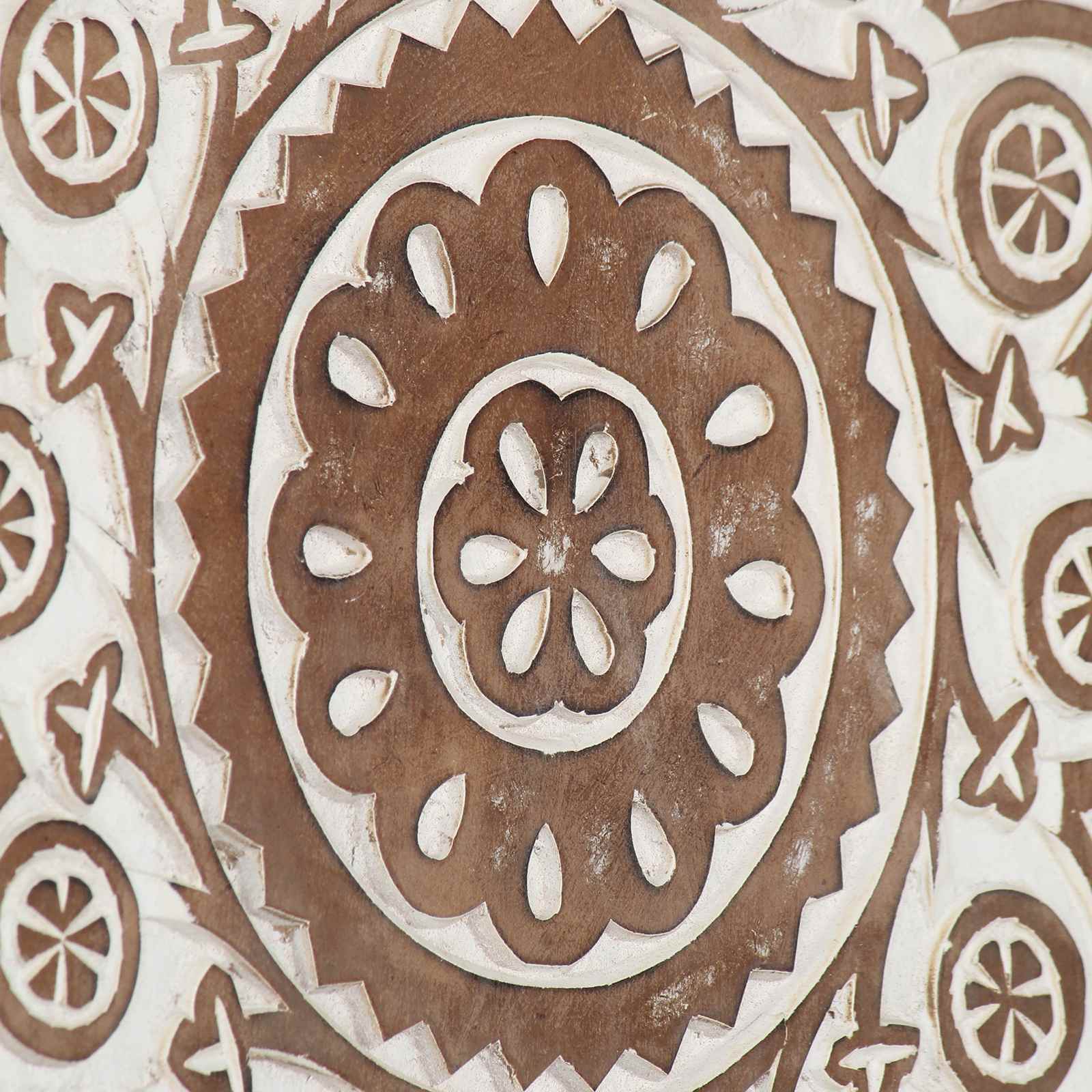 Διακόσμηση Τέχνης 2 pcs Καφέ και Λευκό 40 x 40 x 1,5 cm - Pakobazaar