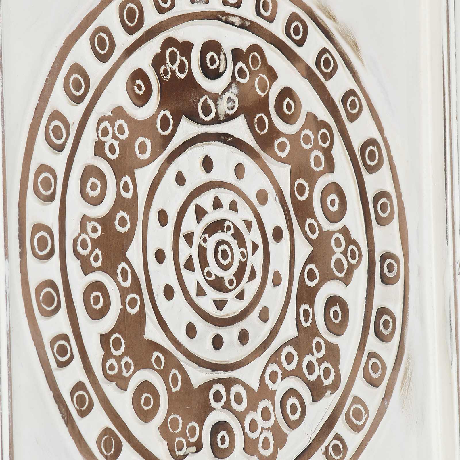 Διακόσμηση Τέχνης 2 pcs Καφέ και Λευκό 40 x 40 x 1,5 cm - Pakobazaar
