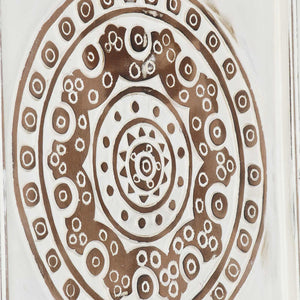 Διακόσμηση Τέχνης 2 pcs Καφέ και Λευκό 40 x 40 x 1,5 cm - Pakobazaar