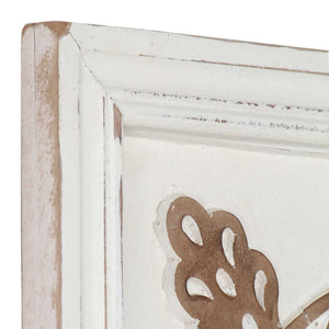 Διακόσμηση Τέχνης 2 pcs Καφέ και Λευκό 40 x 40 x 1,5 cm - Pakobazaar