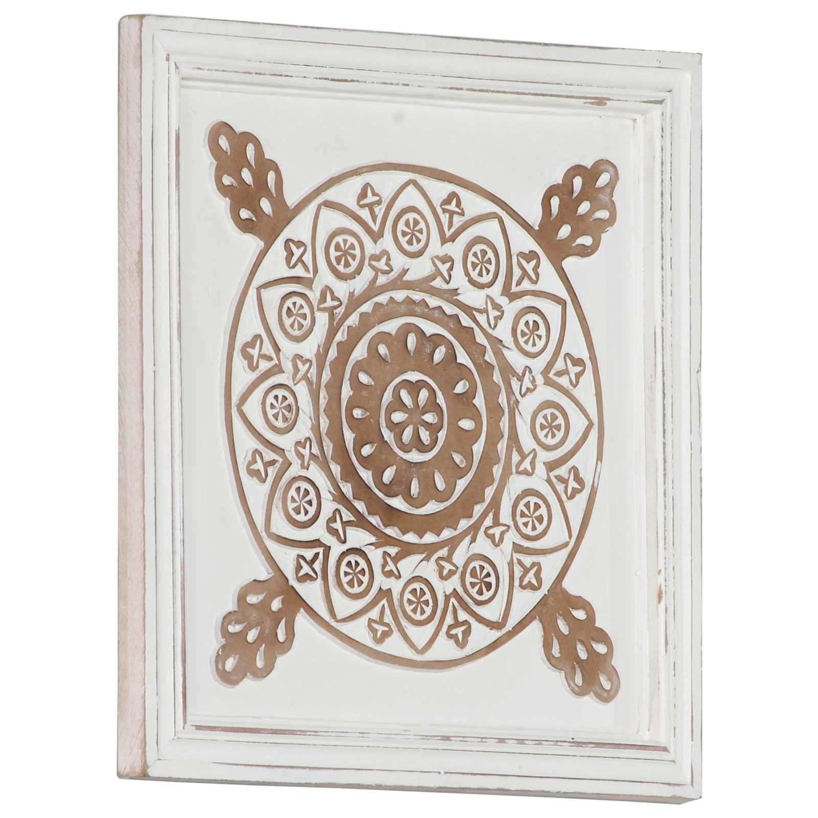 Διακόσμηση Τέχνης 2 pcs Καφέ και Λευκό 40 x 40 x 1,5 cm - Pakobazaar