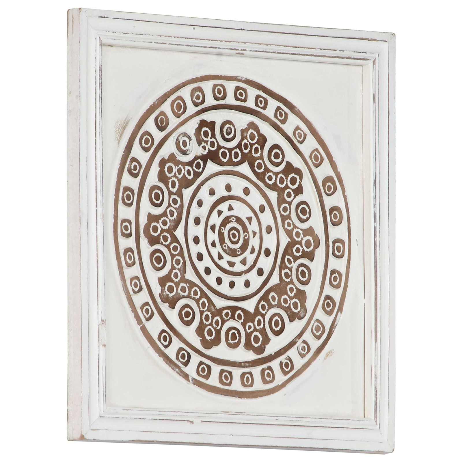 Διακόσμηση Τέχνης 2 pcs Καφέ και Λευκό 40 x 40 x 1,5 cm - Pakobazaar