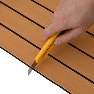 Ματ Σκάφους Ριγέ Καφέ και Μαύρο 240 x 60 cm EVA - Pakobazaar