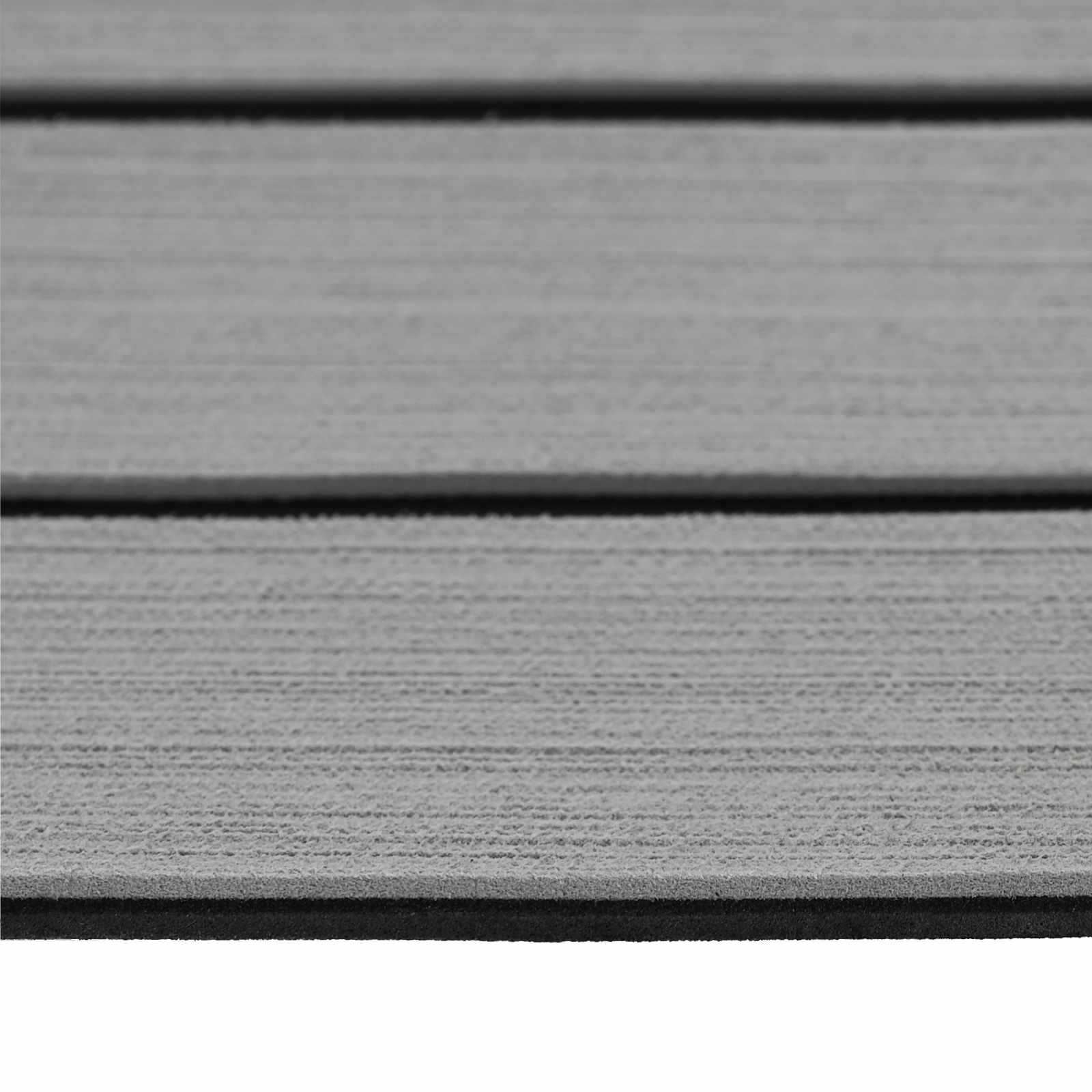 Ματ Σκάφους Ριγέ Απαλός Γκρι και Μαύρος 240 x 60 cm EVA - Pakobazaar