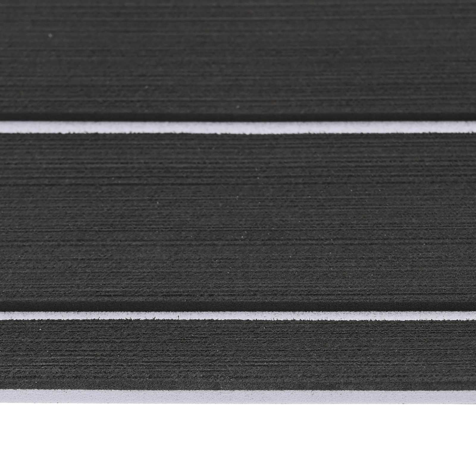Ματ Σκάφους Ριγέ Σκούρο Γκρι και Λευκό 240 x 60 cm EVA - Pakobazaar