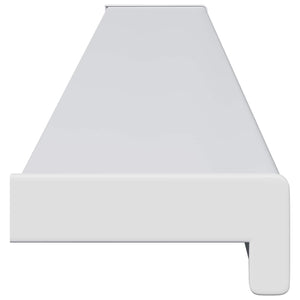 Σαβανωτό Παραθύρου Λευκό 160 x 15 x 4,5 εκ PVC - Pakobazaar