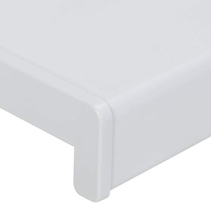 Σαβανωτό Παραθύρου Λευκό 80 x 20 x 4,5 εκ PVC - Pakobazaar