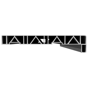 Σαβανωτό Παραθύρου Λευκό 160 x 20 x 4,5 εκ PVC - Pakobazaar