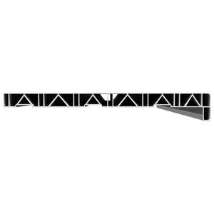 Σαβανωτό Παραθύρου Λευκό 140 x 35 x 4,5 εκ PVC - Pakobazaar