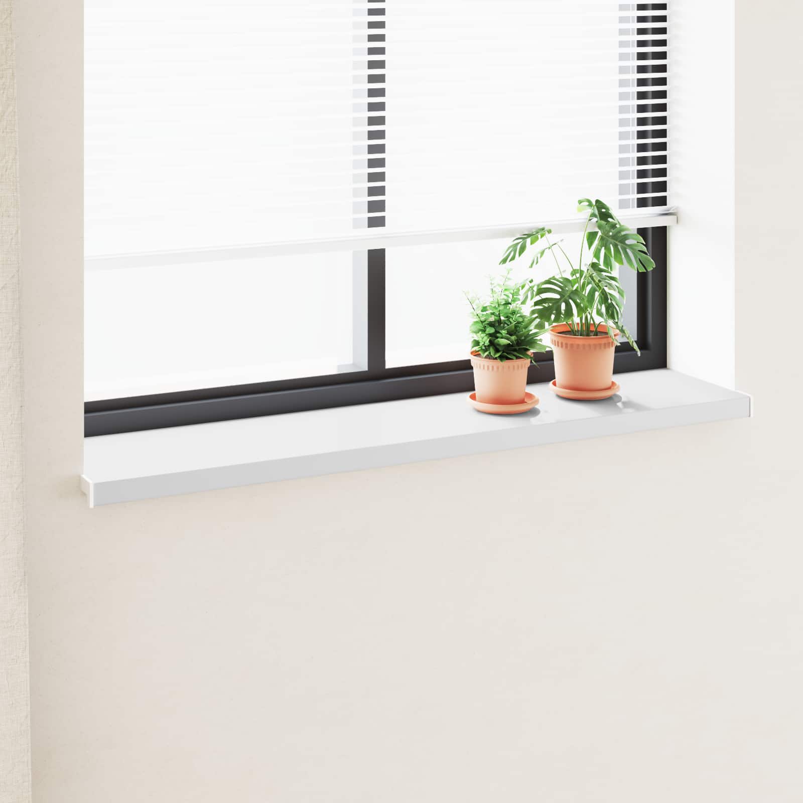 Σαβανωτό Παραθύρου Λευκό 160 x 35 x 4,5 εκ PVC - Pakobazaar