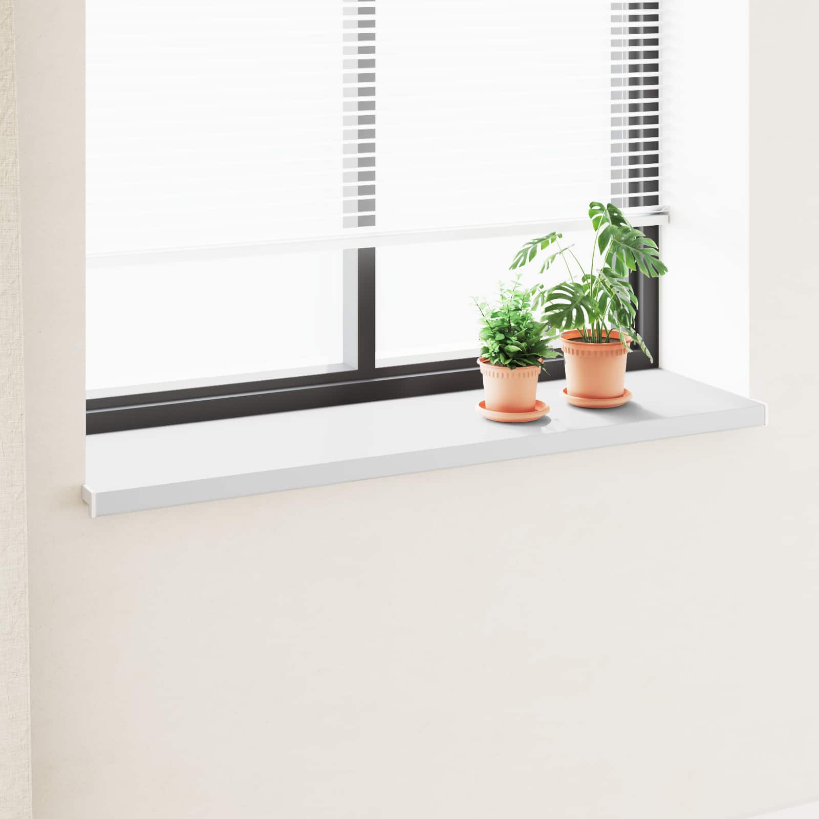 Σαβανωτό Παραθύρου Λευκό 160 x 45 x 4,5 εκ PVC - Pakobazaar
