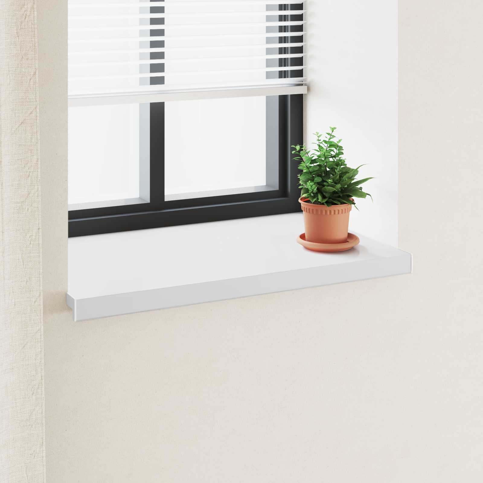 Σαβανωτό Παραθύρου Λευκό 60 x 50 x 4,5 εκ PVC - Pakobazaar