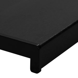 Σαβανωτό Παραθύρου Μαύρο με ξύλινη υφή 160 x 10 x 4,5 εκ PVC - Pakobazaar