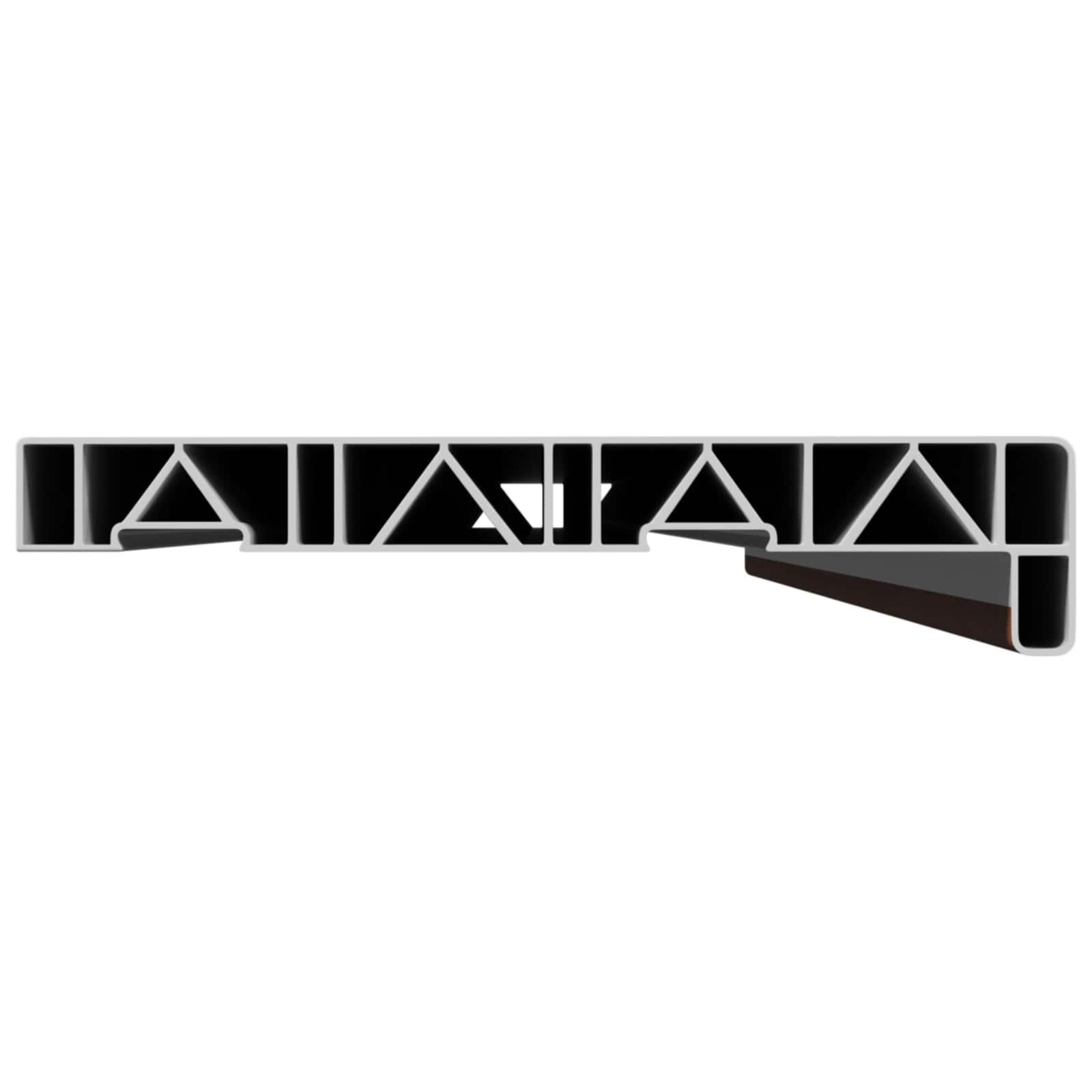 Σαβανωτό Παραθύρου Καφέ ξύλο 120 x 20 x 4,5 εκ PVC - Pakobazaar