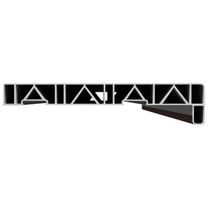 Σαβανωτό Παραθύρου Καφέ ξύλο 140 x 20 x 4,5 εκ PVC - Pakobazaar