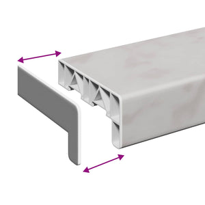 Σαβανωτό Παραθύρου Υφή Μάρμαρου 60 x 15 x 4,5 εκ PVC - Pakobazaar