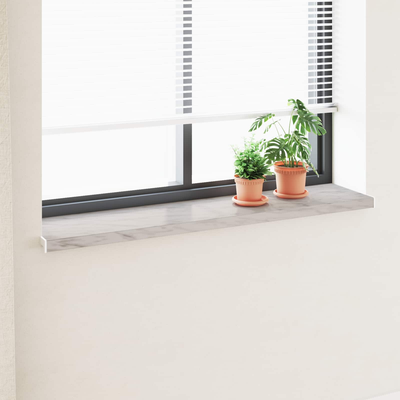 Σαβανωτό Παραθύρου Υφή Μάρμαρου 140 x 35 x 4,5 εκ PVC - Pakobazaar